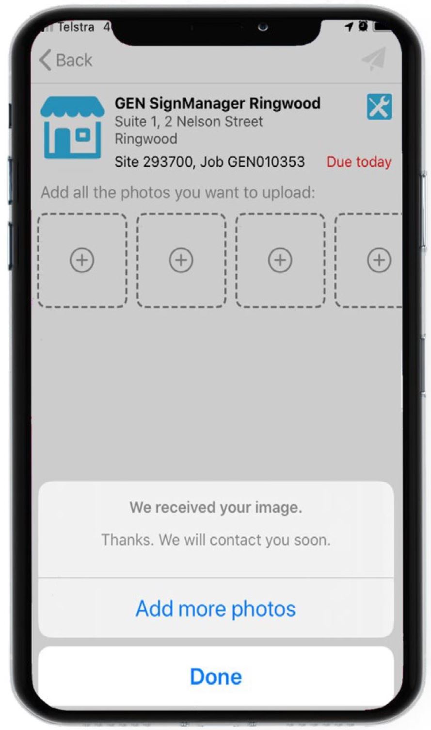 SignManager SignSpot App send