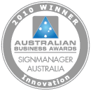 Winner Innovation Australian Business Awards Badge