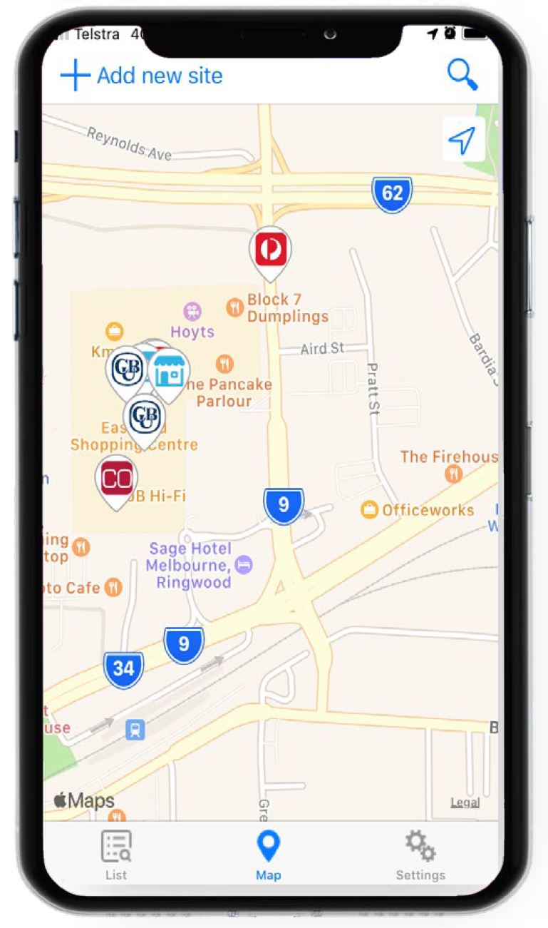 SignManager SignSpot App site map